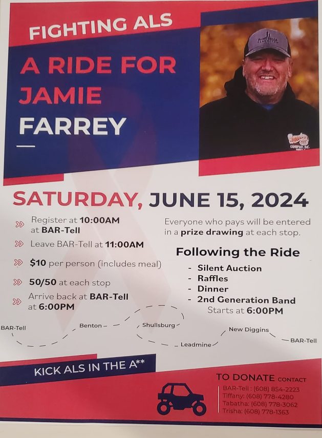 ATV/UTV Ride for Jamie Farrey – Sportsmens Lounge and Supper Club