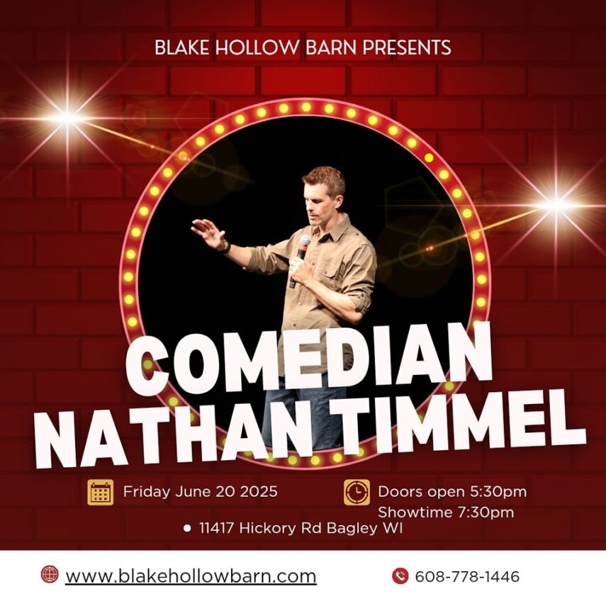 Comedy with Nathan Timmel – Blake Hollow Barn