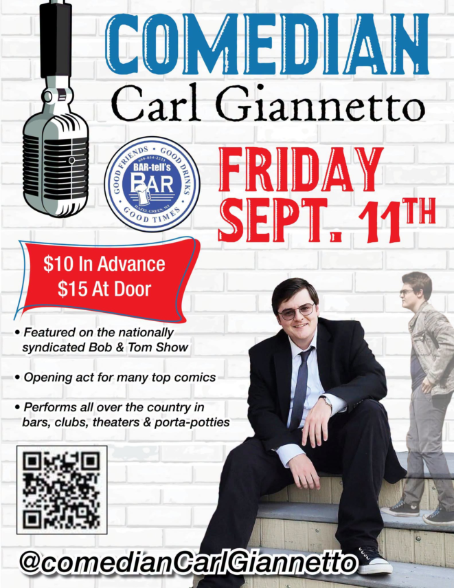 Comedian Carl Giannetto – BAR-tell’s BAR
